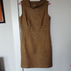 Anne Klein 60's Style Sleeveless Brown Dress